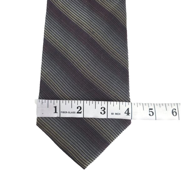 Jhane Barnes Men Necktie 100% Silk Striped Multicolor 58x4 - NWOT made in Japan - Picture 5 of 6